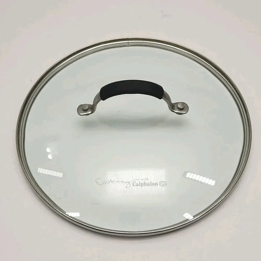 Cooking With Calphalon Replacement Glass Lid Cover 10.5” Silicon Handle